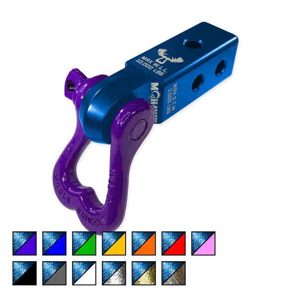 XL 3/4 Shackle and Mohawk 2.0 Receiver Combo Blue Pill / Grape Escape Moose Knuckle Offroad - Moose Knuckle Offroad - FN000022-201