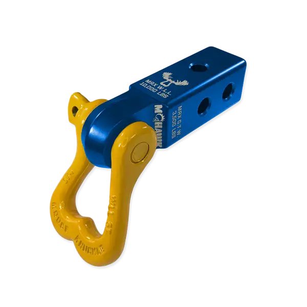 XL 3/4 Shackle and Mohawk 2.0 Receiver Combo Blue Pill / Detonator Yellow Moose Knuckle Offroad - Moose Knuckle Offroad - FN000022-204