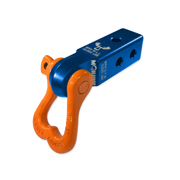 XL 3/4 Shackle and Mohawk 2.0 Receiver Combo Blue Pill / Obscene Orange Moose Knuckle Offroad - Moose Knuckle Offroad - FN000022-205