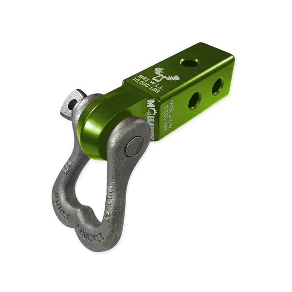 XL 3/4 Shackle and Mohawk 2.0 Receiver Combo Bean Green / Raw Dog Moose Knuckle Offroad - Moose Knuckle Offroad - FN000022-311