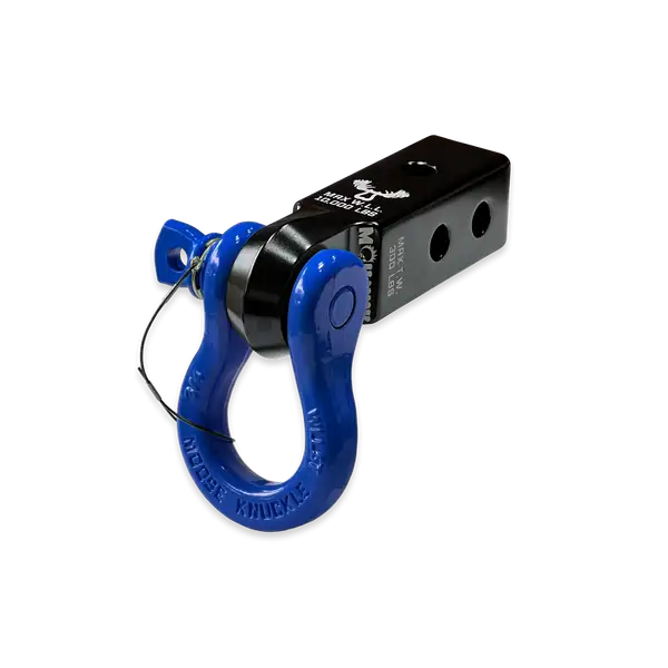 B'oh 3/4 Spin Pin Shackle and Mohawk 2.0 Receiver Combo Black Lung / Blue Balls Moose Knuckle Offroad - Moose Knuckle Offroad - FN000033-002