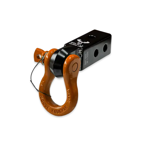 B'oh 3/4 Spin Pin Shackle and Mohawk 2.0 Receiver Combo Black Lung / Obscene Orange Moose Knuckle Offroad - Moose Knuckle Offroad - FN000033-005