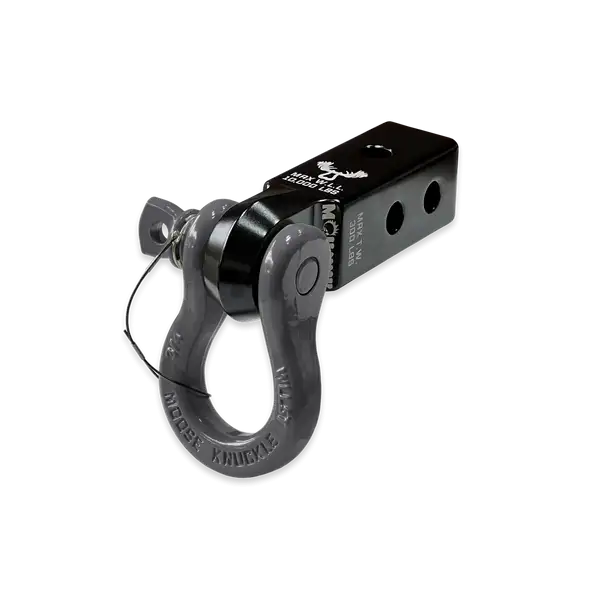 B'oh 3/4 Spin Pin Shackle and Mohawk 2.0 Receiver Combo Black Lung / Gun Gray Moose Knuckle Offroad - Moose Knuckle Offroad - FN000033-010