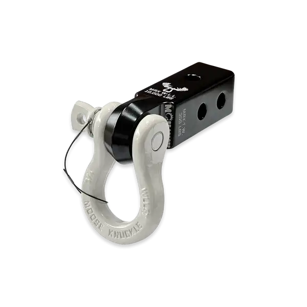 B'oh 3/4 Spin Pin Shackle and Mohawk 2.0 Receiver Combo Black Lung / Pure White Moose Knuckle Offroad - Moose Knuckle Offroad - FN000033-011