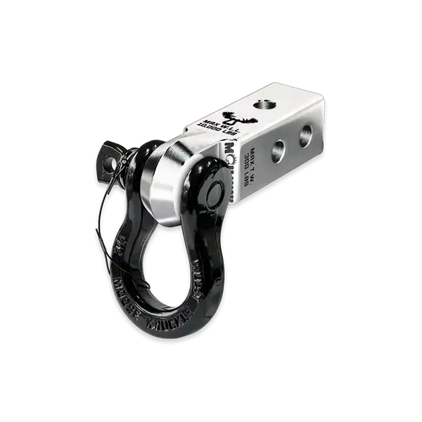 B'oh 3/4 Spin Pin Shackle and Mohawk 2.0 Receiver Combo Atomic Silver / Black Hole Moose Knuckle Offroad - Moose Knuckle Offroad - FN000034-009