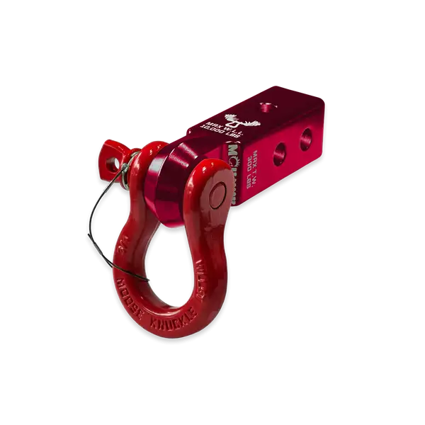 B'oh 3/4 Spin Pin Shackle and Mohawk 2.0 Receiver Combo Red Rum / Flame Red Moose Knuckle Offroad - Moose Knuckle Offroad - FN000035-006