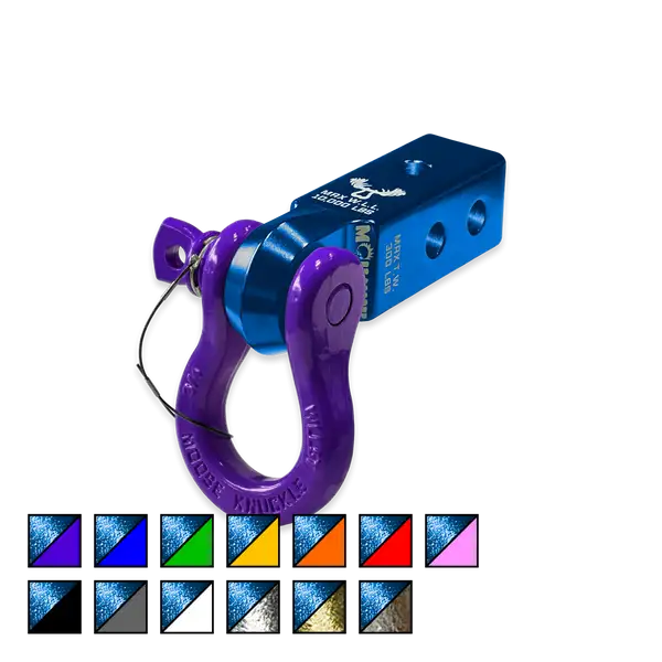 B'oh 3/4 Spin Pin Shackle and Mohawk 2.0 Receiver Combo Blue Pill / Grape Escape Moose Knuckle Offroad - Moose Knuckle Offroad - FN000036-001