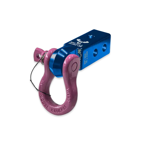 B'oh 3/4 Spin Pin Shackle and Mohawk 2.0 Receiver Combo Blue Pill / Pretty Pink Moose Knuckle Offroad - Moose Knuckle Offroad - FN000036-007