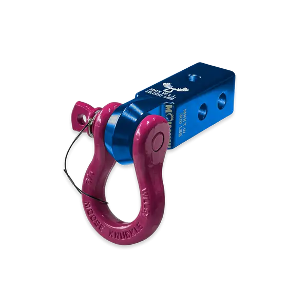 B'oh 3/4 Spin Pin Shackle and Mohawk 2.0 Receiver Combo Blue Pill / Pogo Pink Moose Knuckle Offroad - Moose Knuckle Offroad - FN000036-008