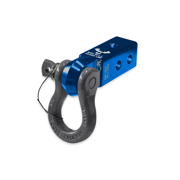 B'oh 3/4 Spin Pin Shackle and Mohawk 2.0 Receiver Combo Blue Pill / Gun Gray Moose Knuckle Offroad - Moose Knuckle Offroad - FN000036-010