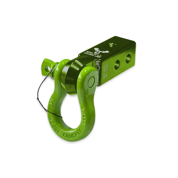 B'oh 3/4 Spin Pin Shackle and Mohawk 2.0 Receiver Combo Bean Green / Sublime Green Moose Knuckle Offroad - Moose Knuckle Offroad - FN000037-003