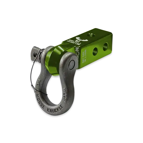 B'oh 3/4 Spin Pin Shackle and Mohawk 2.0 Receiver Combo Bean Green / Raw Dog Moose Knuckle Offroad - Moose Knuckle Offroad - FN000037-014