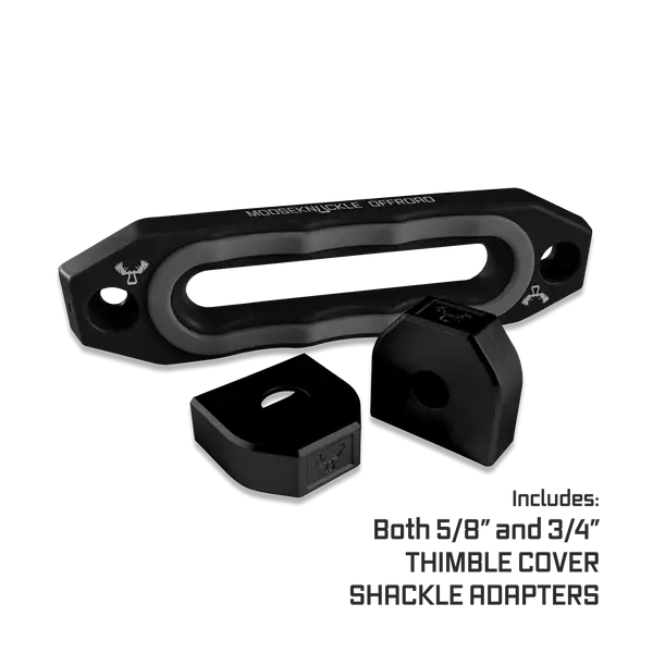Jawse Winch Fairlead Black Lung / Gun Gray Moose Knuckle Offroad - Moose Knuckle Offroad - FN000039-001