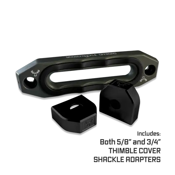 Jawse Winch Fairlead Gray Skull / Black Hole Moose Knuckle Offroad - Moose Knuckle Offroad - FN000039-003