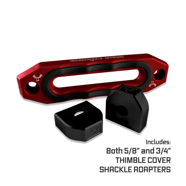 Jawse Winch Fairlead Red Rum / Black Hole Moose Knuckle Offroad - Moose Knuckle Offroad - FN000039-004