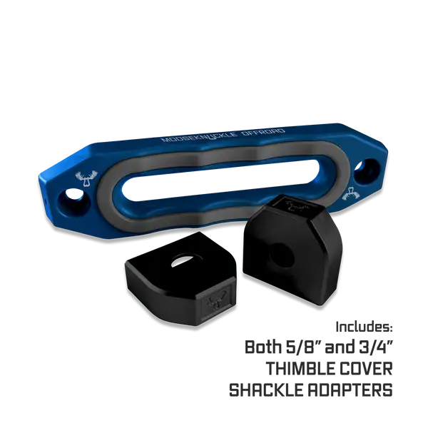 Jawse Winch Fairlead Blue Pill / Gun Gray Moose Knuckle Offroad - Moose Knuckle Offroad - FN000039-005