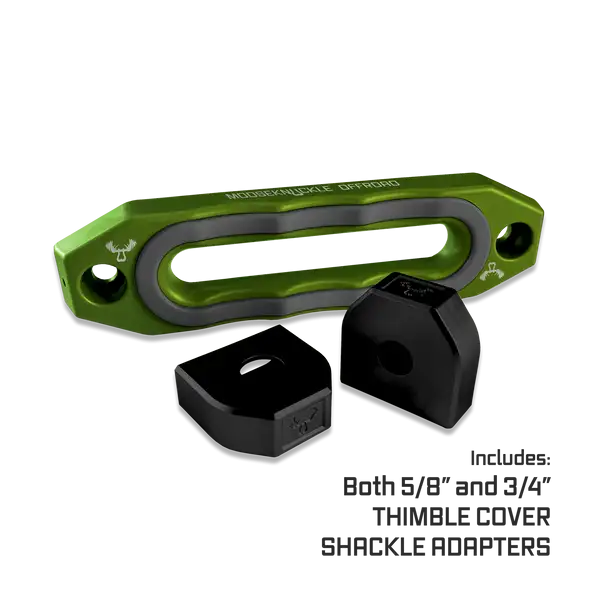Jawse Winch Fairlead Bean Green / Gun Gray Moose Knuckle Offroad - Moose Knuckle Offroad - FN000039-006