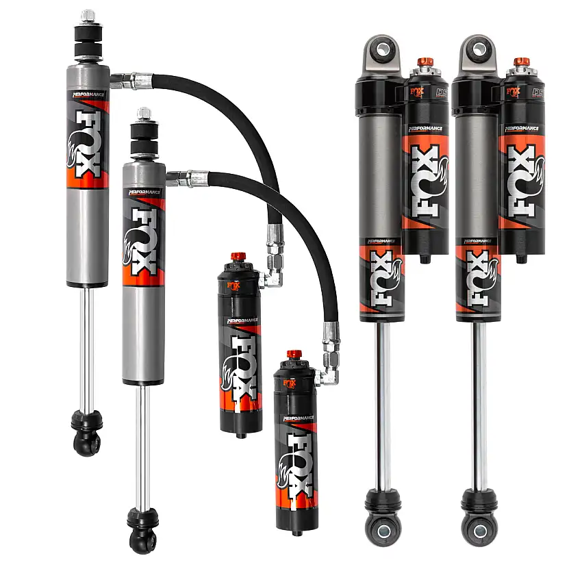 FOX Performance Elite 2.5 Reservoir Adjustable Valving Shock Kit 4-6" Lift 883-26-099, 883-26-100