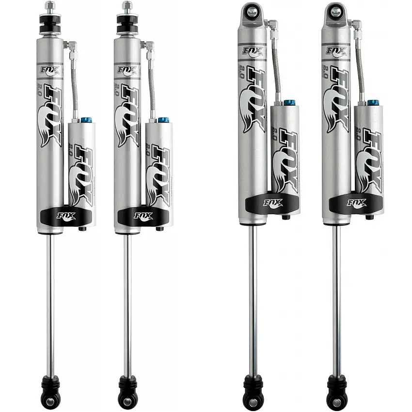 FOX Performance 2.0 Smooth Body Reservoir Adjustable Valving Shock Kit 4-6" Lift 985-26-011, 985-26-012