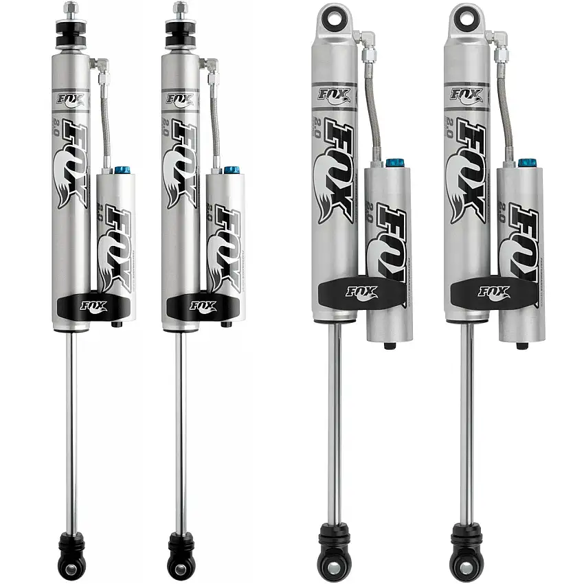 FOX Performance 2.0 Smooth Body Reservoir Adjustable Valving Shock Kit 4-6" Lift 985-26-101, 985-26-104