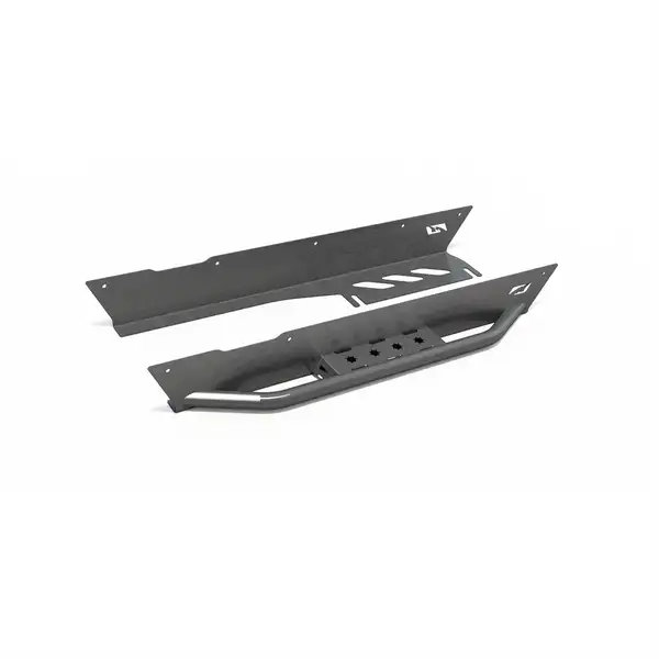Jeep TJ Rocker Guards W/Stock Flares and Tube Step 97-06 Wrangler TJ Bare Steel Motobilt - MB1059-S - Motobilt