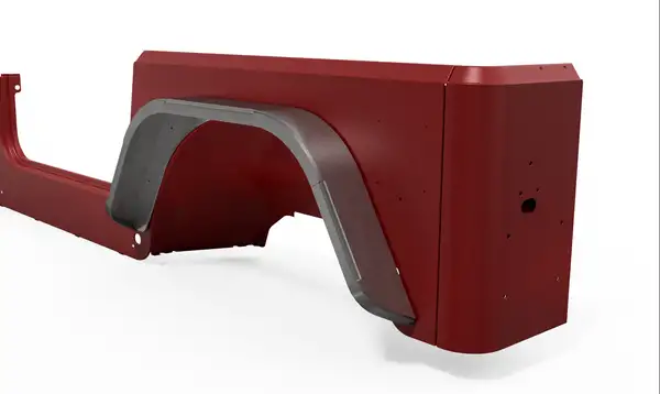 Jeep TJ Fenders Rear Double Arch 4 Inch Flare Pair Motobilt - MB1088-4 - Motobilt