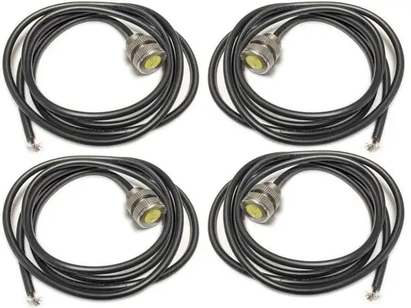 (4-Pack) - LED Bolt light - 3 watt, Cool White, Stainless Steel, 11mm, Silver Artec Industries - Artec Industries - OZ1104