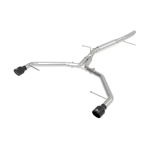 aFe MACH Force-Xp 3 IN to 2-1/2 IN Stainless Steel Axle-Back Exhaust System Black (49-36419-B)