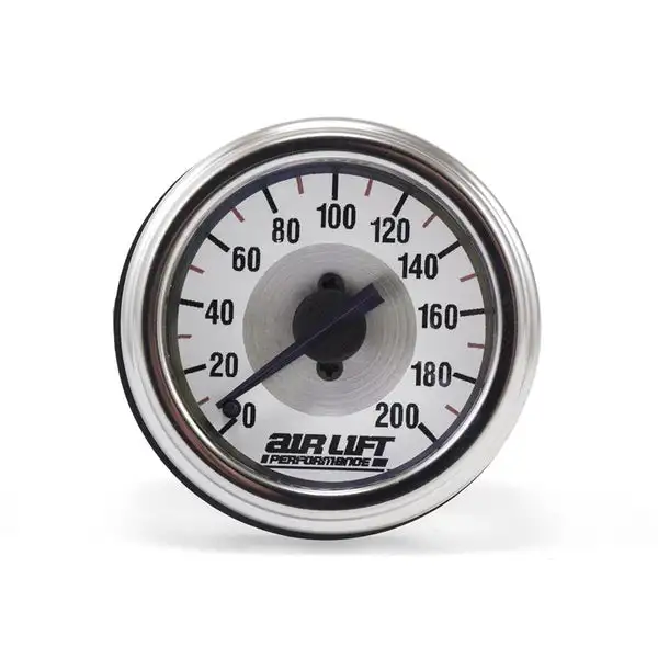 Air Lift Performance Single Needle Gauge- 200 PSI (26227)