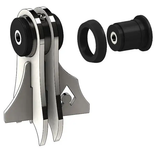 TJ Front Axle UCA Replacement - Daystar Bushings (Both Sides) Artec Industries - Artec Industries - TJ3024