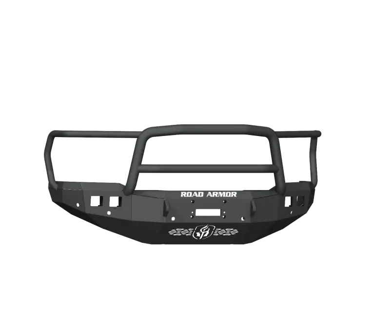Road Armor 19-20 Ram 2500 Stealth Front Winch Bumper w/Lonestar Guard/6 Sensor Holes - Tex Blk