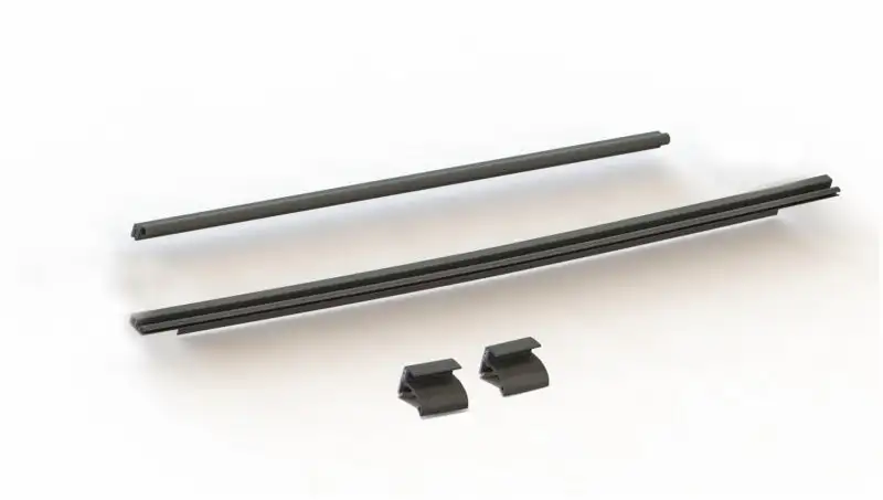 Rampage Jeep Wrangler(JK) Tailgate Tonneau Bar Kit - Black