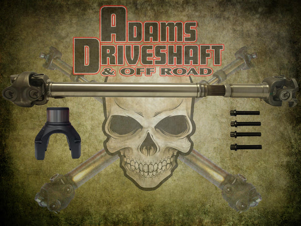 Adams Driveshaft JL Sahara Front 1350 CV Driveshaft OEM Flange Style Extreme Duty Series - Adams Driveshaft Off Road - ASDJL-1350HRF-S-OEM-SA
