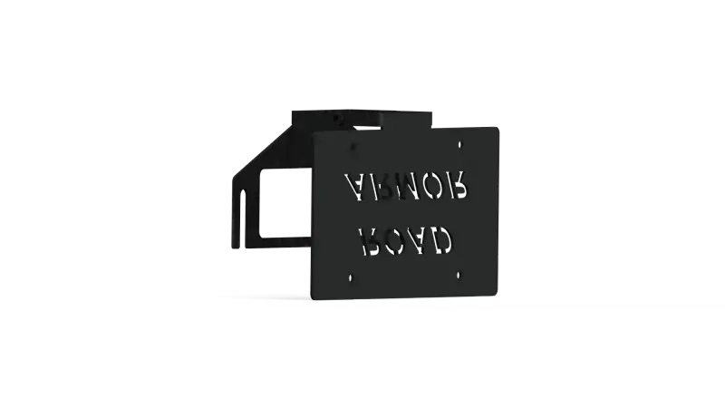 Road Armor 3.6in Offset Fairlead Mount - Tex Blk
