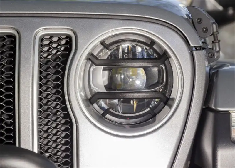 Rugged Ridge Jeep Wrangler JL / Jeep Gladiator JT Black Elite Headlight Guards Black