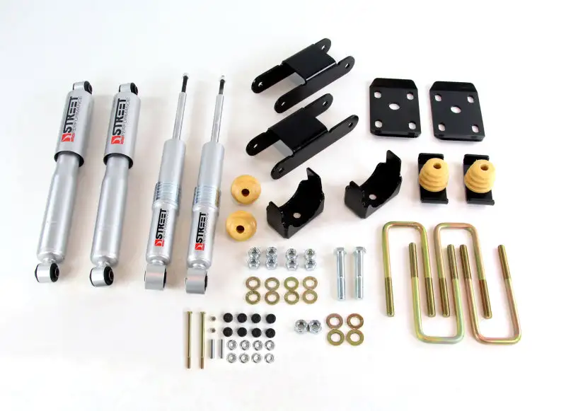Belltech GM Colorado/Canyon Ext Cab Short Bed Lowering Kit w/ND II Shocks - 0-3in F/4in R Drop