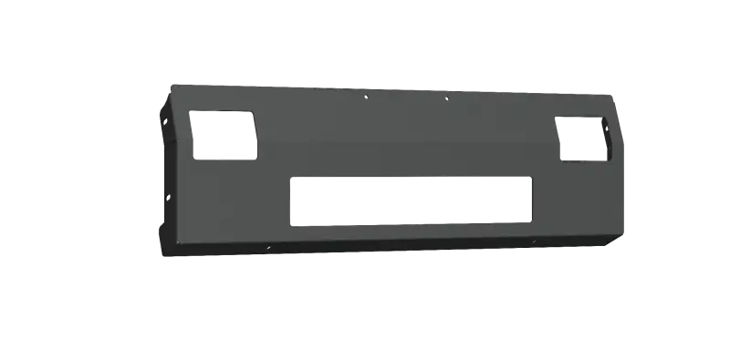Road Armor 99-07 Ford F-250/F-350 Vaquero Front Non-Winch Plate - Tex Blk