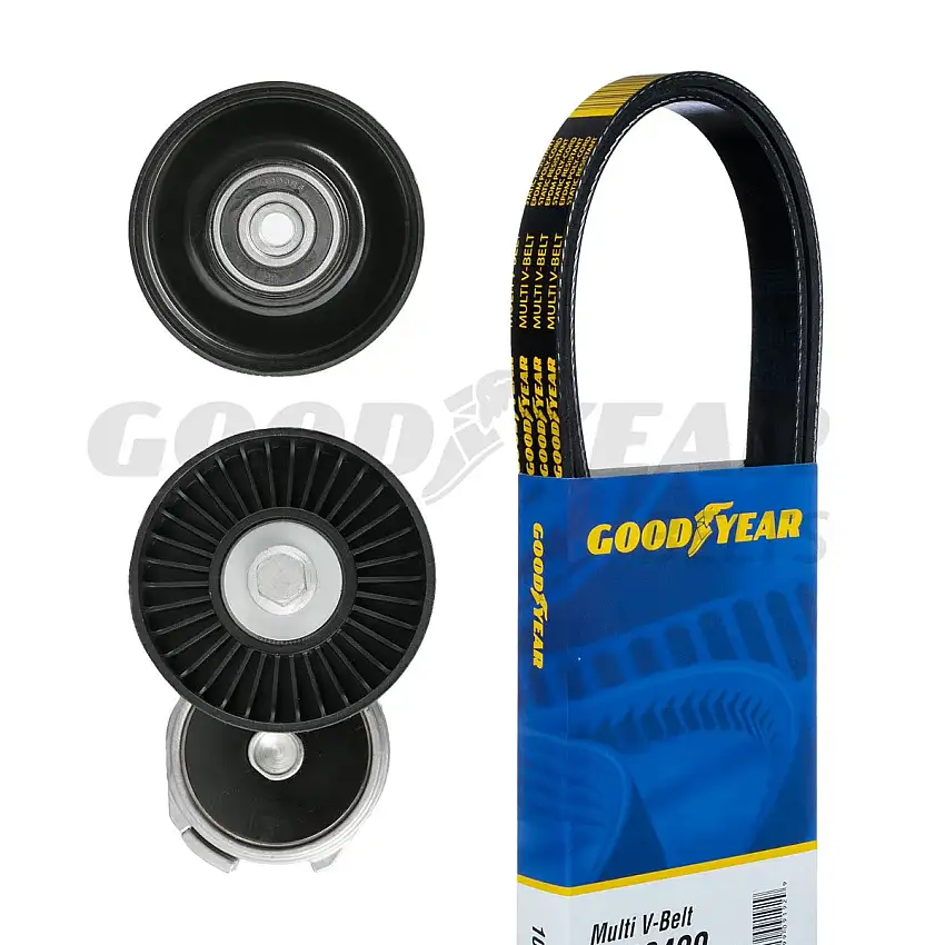 1996-2000 Dodge Caravan Serpentine Belt Drive Component Kit Goodyear 3013