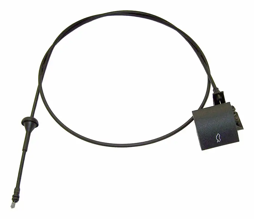 Crown Automotive - Metal Black Hood Release Cable - 55135532AB