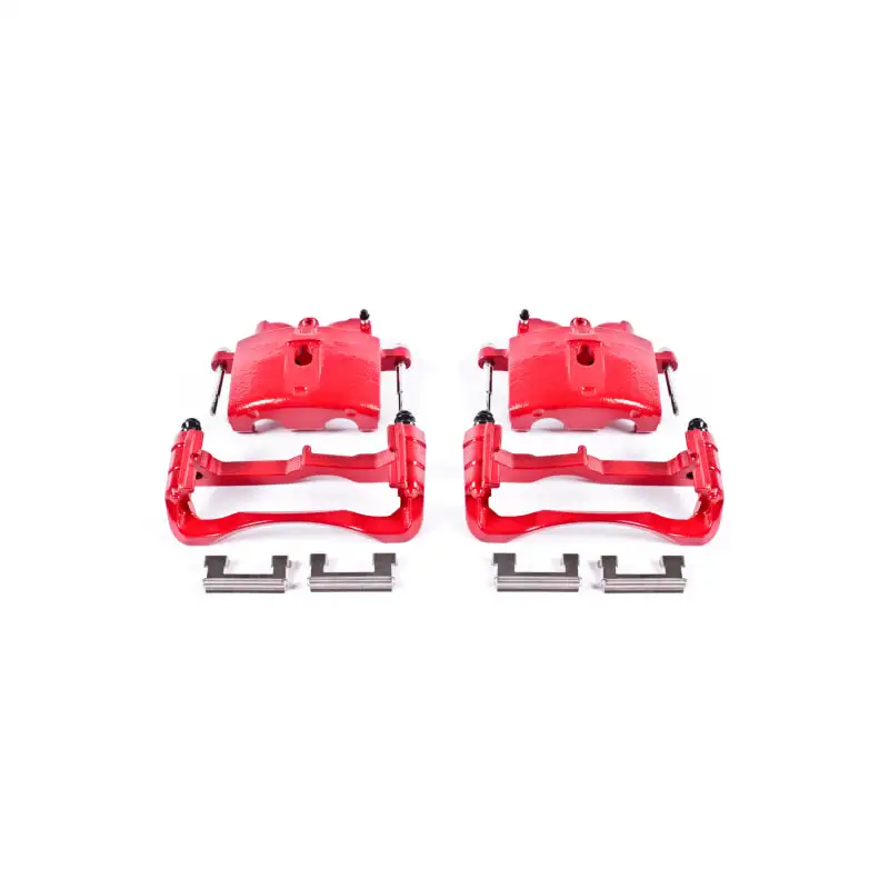 Power Stop 00-04 Cadillac DeVille Front Red Calipers w/Brackets - Pair