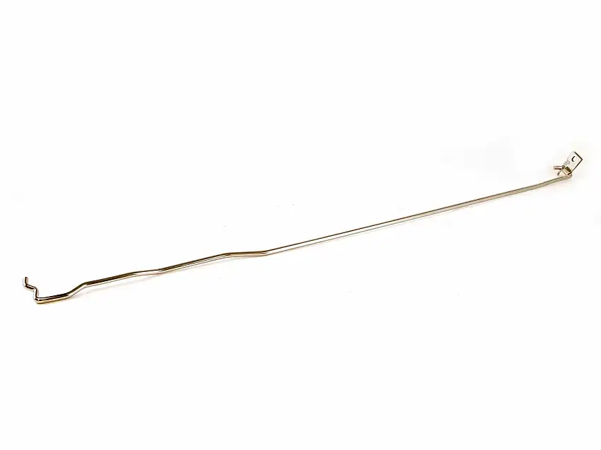 Hood Prop Rod Polished SS fits Ford Mustang 88-93 Drake Muscle Cars E8ZZ-16826-S