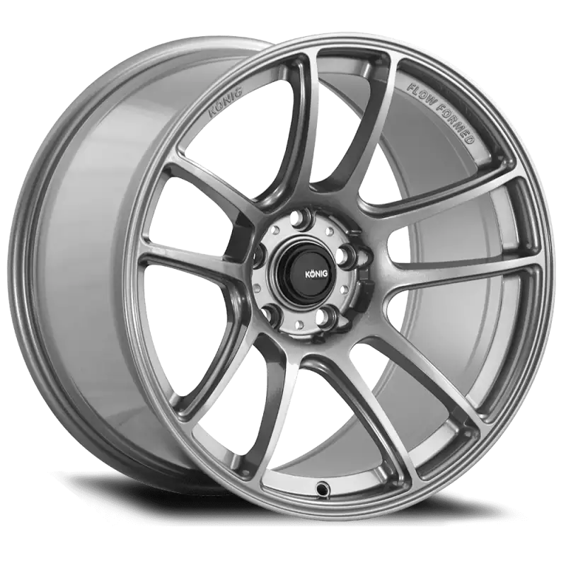 Konig Heliogram 18X12 5X114.3 ET20 Titanium Metallic Knurled Bead Flow Formed