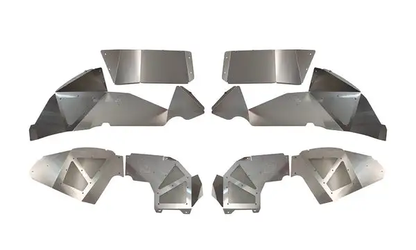 Jeep JL Inner Fenders For 18-Current Wrangler JL Front/Rear Set of 4 Aluminum Raw Fishbone Offroad - Fishbone Offroad - FB33108