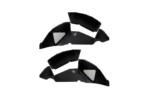 Jeep JL Inner Fenders For 18-Current Wrangler JL Rear Pair Aluminum Black Powdercoat Fishbone Offroad - Fishbone Offroad - FB33130R