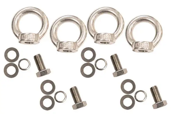 Jeep Storage/Bed Rack Tie Down Kit Stainless Steel Fishbone - Fishbone Offroad - FB21260