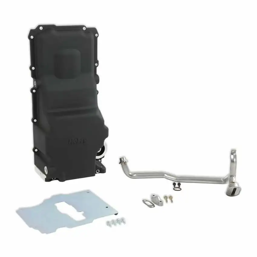 Fits 1955-87 Gm Ls Swap Oil Pan; Additional Front Clearance-Black Finish-302-3BK