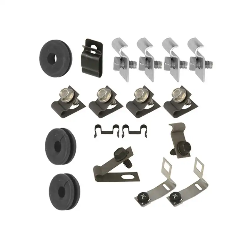 Fits 67 Mustang; 6 cylinder, 1pc Line; Clip Kit-67Z-BF61