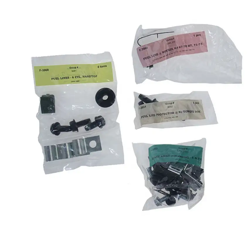 Fits 68 Mustang; 6 cylinder, Hardtop; Clip Kit-68Z-BF6H