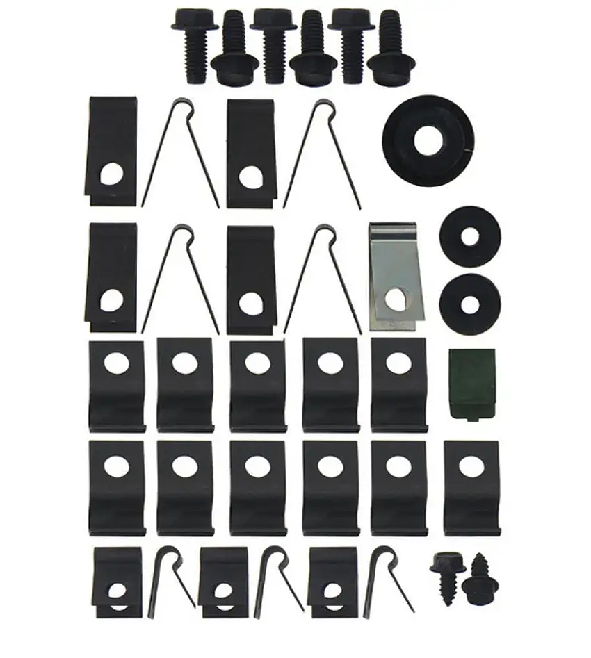 Fits 70 Mustang; 8 cylinder, Convertible; Clip Kit-70Z-BF8C
