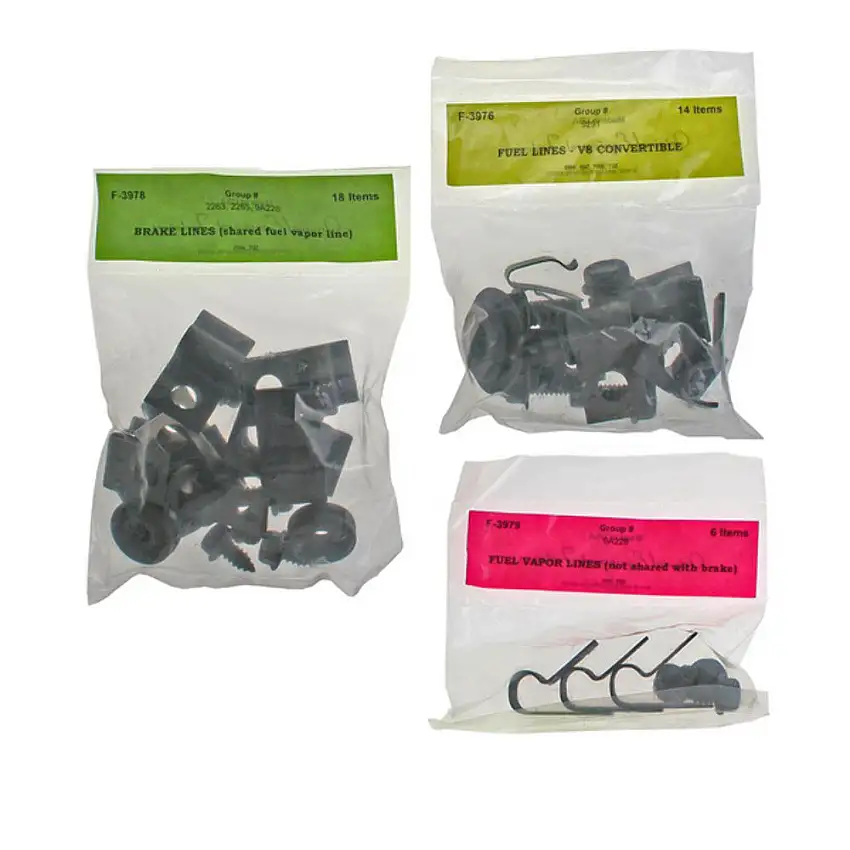 Fits 70 Mustang; 8 cylinder, Convertible, with Vapor; Clip Kit-70Z-BFCV